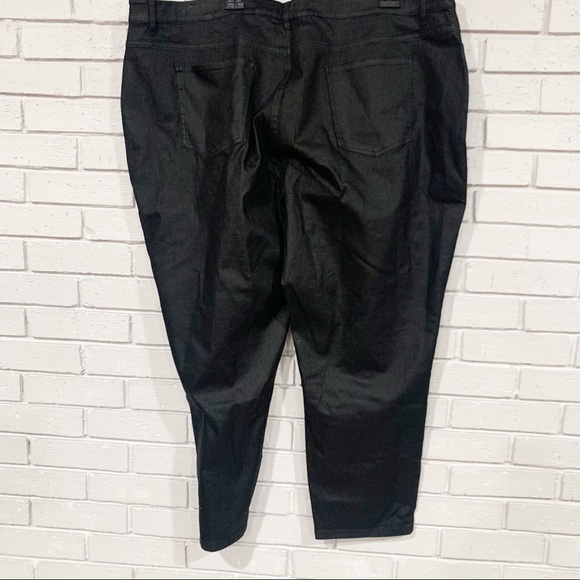 Eileen Fisher Women’s Coated Black Slim Ankle Jean - Picture 11 of 14